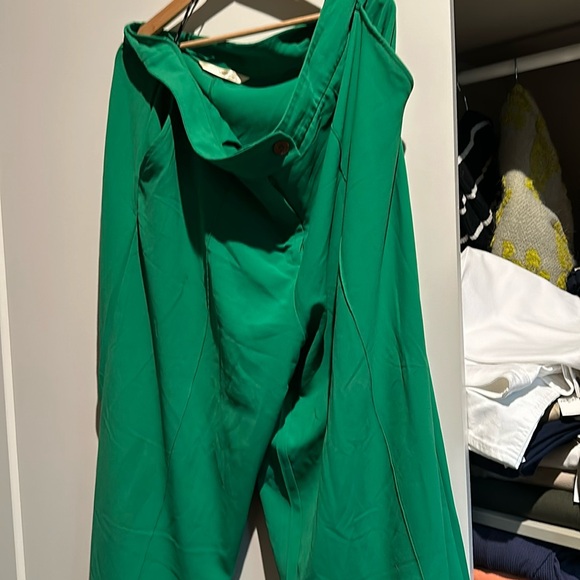 Green wide legs pants! Zapelle size 22w - Picture 1 of 2